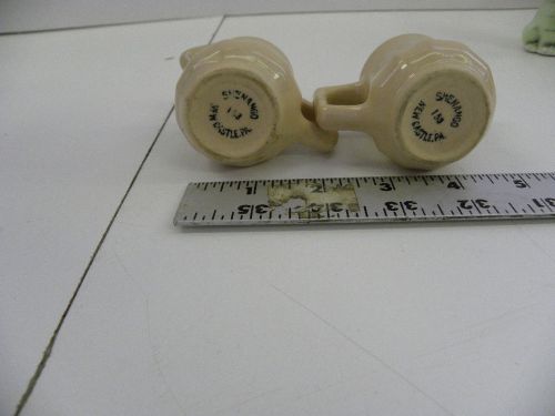 2 PCS SHENANGO #153 NEW CASTLE, PA COFFEE CREAMERS SOLD AS PAIR