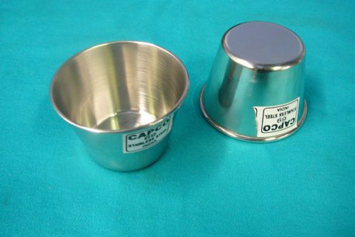 LOT OF 72 CAPCO #69 SAUCE CUPS CONDIMENT CUPS 2.5oz Stainless Steel TT069 NEW
