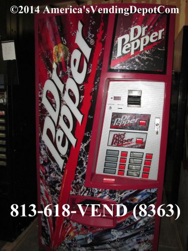 Dixie narco dr. pepper can+bottle soda machine multi price~warranty+delivery #34 for sale
