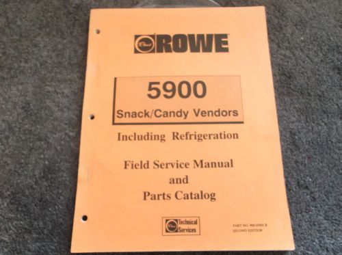 ROWE 5900 Field Service Manual and Parts Catalog pn 900-59303B
