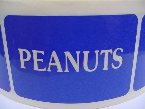 12 Vending Machine Peanuts Sticker Lot 3&#034; x 2&#034; Blue Decal