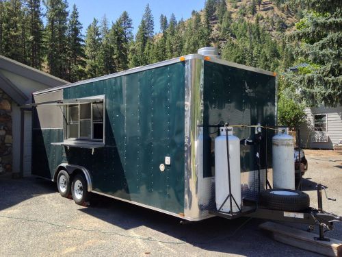 Bbq smoker kitchen concession trailer lark vt 8.5x22 ta-52 for sale