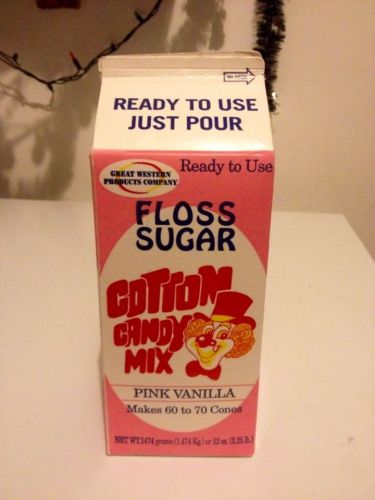COTTON CANDY FLOSS SUGAR MIX 3201CT Vanilla Pink ONE CARTON