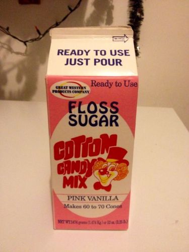 COTTON CANDY FLOSS SUGAR MIX 3201CT Vanilla Pink ONE CARTON