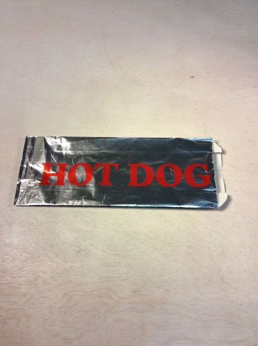 New carnival king foil hot dog carry out bags/sleeves for sale