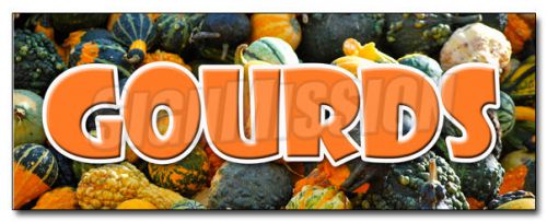 24&#034; GOURDS DECAL sticker halloween pumpkins squash decorative ornamental