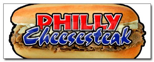 48&#034; PHILLY CHEESE STEAK DECAL sticker cheesesteak supplies stand trailer