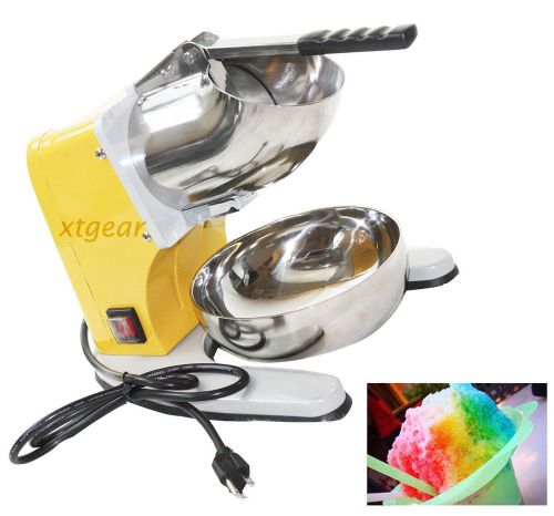 New snow cone maker machine crusher electric ice shaver w/  dual stainless blade for sale