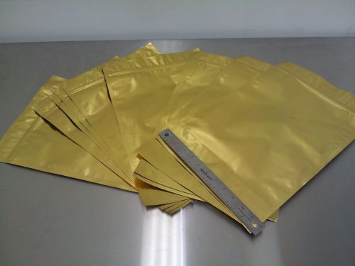 Bag Pouch Gold Zip Lock Foil Stand Up 10PCS of 12&#034; x 18&#034; Large Capacity