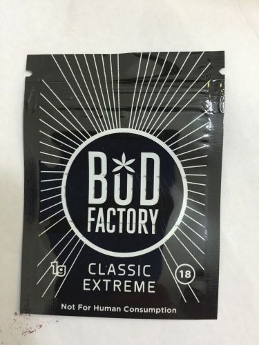 100 Bud Factory 1g EMPTY** mylar ziplock bags (good for crafts incense jewelry)