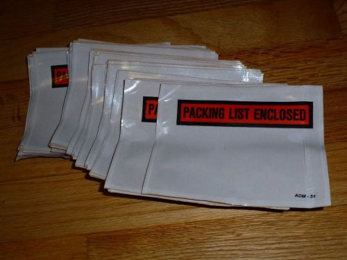 100) Packing List Enclosed Envelopes 4 1/2&#034; x 5 1/2&#034;   REDUCED!!