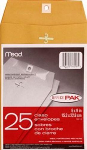 Mead clasp envelopes 6&#039;&#039; x 9&#039;&#039; 25 count for sale