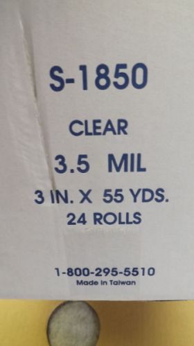 24 Roll U-Line 3&#034;x 55 yd  3.5 Ml SUPER HEAVY Duty Industrial Packing Tape S-1850