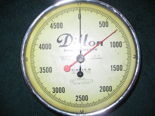 Dillon Dynamometer Scale Capacity: 5,000 LB Divison: 25 LB $200.00