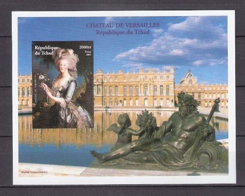 &#034;Palace of Versailles&#034;   Imperf. sheet  MNH stamps
