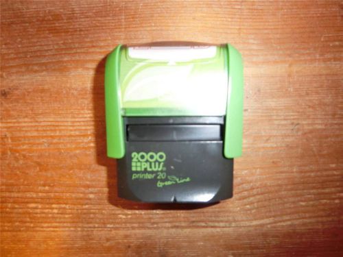 Consolidated Stamp 2000 Plus Green Line Self-Inking Message Stamp Red ENTERED