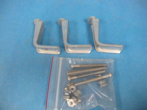 Lot of L Mounting Brackets with Bolts Lot of 3