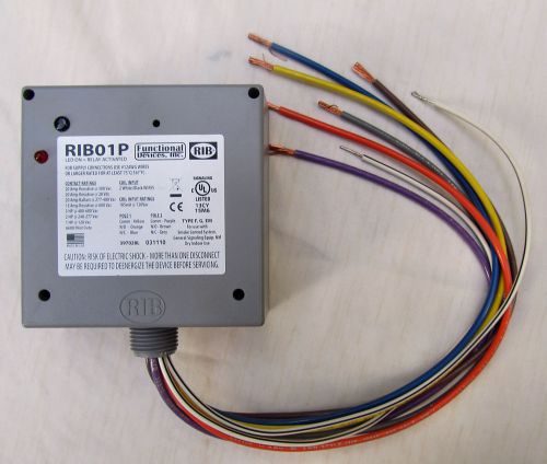 Rib01p - enclosed relay 20amp dpdt 120vac functional devices inc / rib for sale