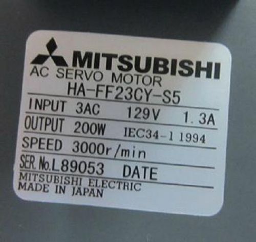Brand New Mitsubishi Servo Motor HA-FF23CY-S5