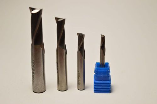 Set of solid carbide end mills for roughing cut d10  - 2 flutes - 4 pcs for sale
