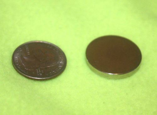 QTY 2 - 1&#034; X 1/8&#034; SUPER STRONG N52 DISC NEODYMIUM RARE EARTH MAGNETS ROUND LARGE
