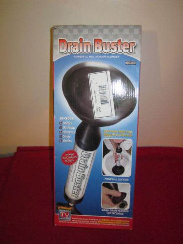 Drain Buster Plunger Adds Extra Suction that Loosens Compresses Debris in Pipes