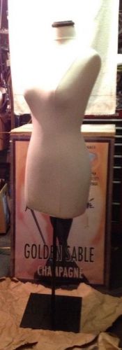 Mannequin Linen Dress Forms With Black Metal Stand
