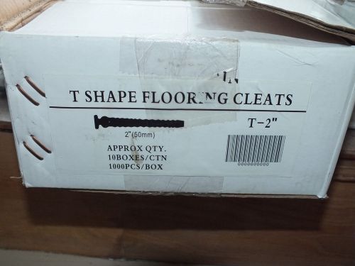 NEW {8}Boxes = {8000}* T SHAPE Nails 2&#034; Flooring Nails*EXC*$$ FREE SHIPPING*