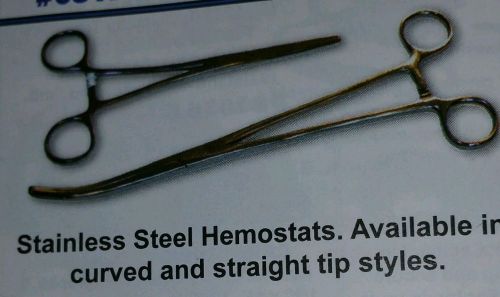 New 15&#034; curved hemostat forceps locking clamps - stainless steel for sale