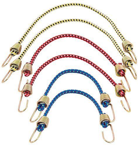New keeper 06054 assorted mini bungee cords  6 piece for sale