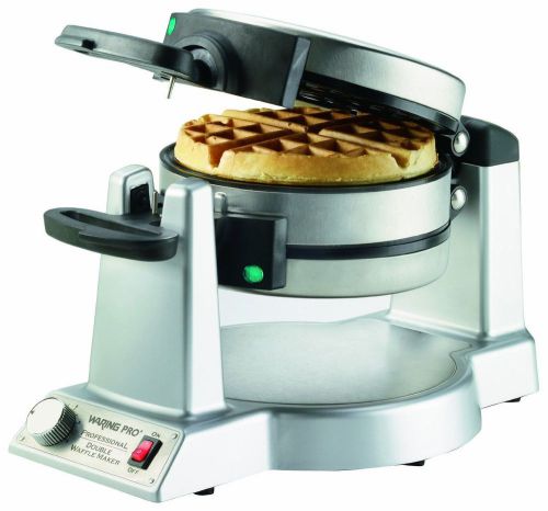 Belgian Waffle Maker Clad Pan Cast Kitchen Breakfast Homemade Cooking Flip Round