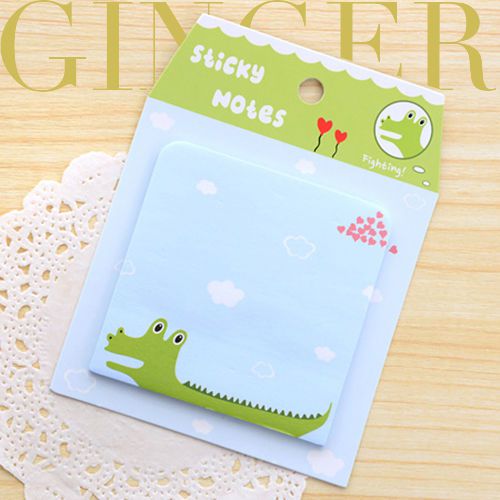 Cute alligator animal stick post it bookmark point marker memo flag sticky notes for sale