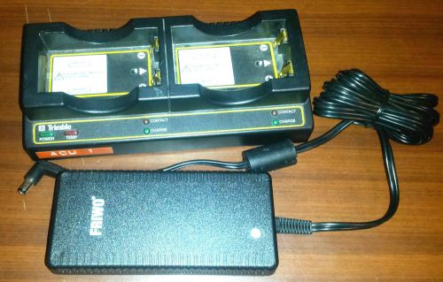 TRIMBLE Survey camera battery charging station &amp; plug - needs minor repair. NICE