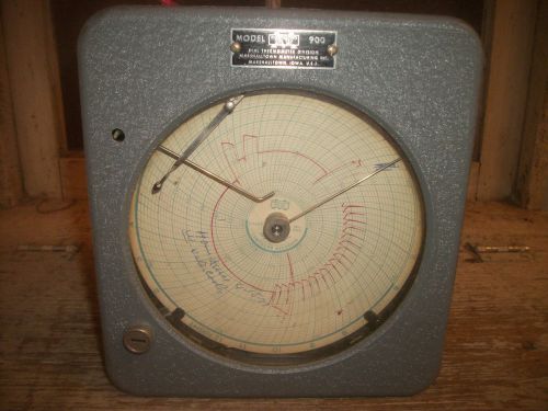 VINTAGE INDUSTRIAL DIAL THERMOMETER DIVISION MODEL 900 COMPOUND RECORDER