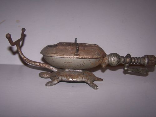 Vintage Lab Butane Or Gas Burner tabletop with turtle shaped base