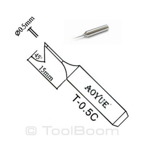 Aoyue t-0.5c soldering iron tip (15 mm, 0.5 mm) for sale