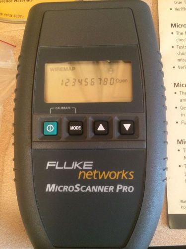 Fluke Networks MicroScanner Pro Cable Tester MT-8200-22 Kit