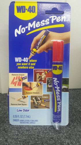 WD-40 No Mess Pen It Lubricates! Protects! Oils! It&#039;s Low Odor 0.26 FL OZ