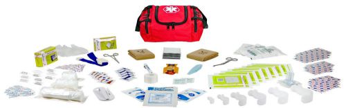 Mini first responder paramedic trauma bag fully stocked-red for sale