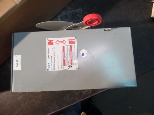 CUTLER HAMMER HEAVY DUTY SAFETY SWITCH, 30 AMP, DH361URK, SN: 271236, USED