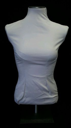 Female Tabletop Display Mannequin Torso Form With Adjustable Metal Stand #2