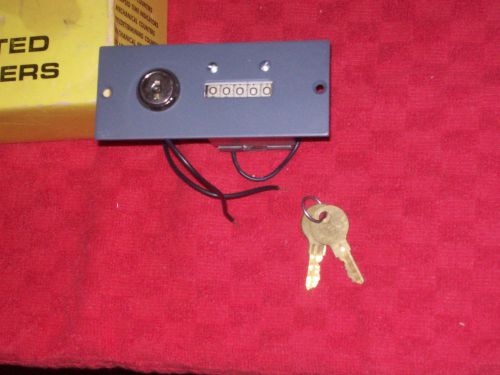 ENM PANAL MOUNTED ELECTRIC COUNTER W/2 KEYS P4B52A**NEW**HARD TO FIND**FREE SHIP