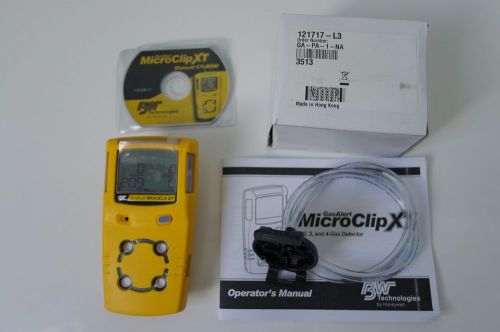 BW Gas Alert Microclip XT Gas Detector, Calibrated.