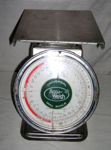 DELUXE COMMERCIAL UNIVERSAL ACCUWEIGH DIAL SCALE 32 OZ X 1/8OZ