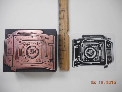 Letterpress Printing Printers Block, Old Fashion Camera