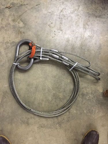 Lift-all four leg cable bridle slings 1/2&#034;x 6&#039;-8&#034; / 8.8 ton max capacity for sale