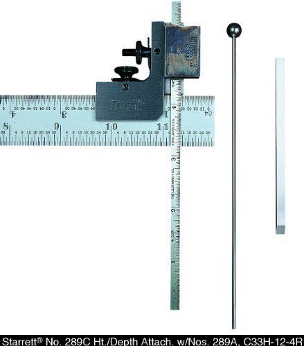 NEW Starrett 289C Height And Depth Gauge Set For Combination Squares