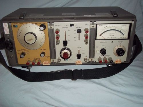 HP 3550B Test Set: 204C Oscillator, 403B AC Voltmeter, 353A Patch Panel