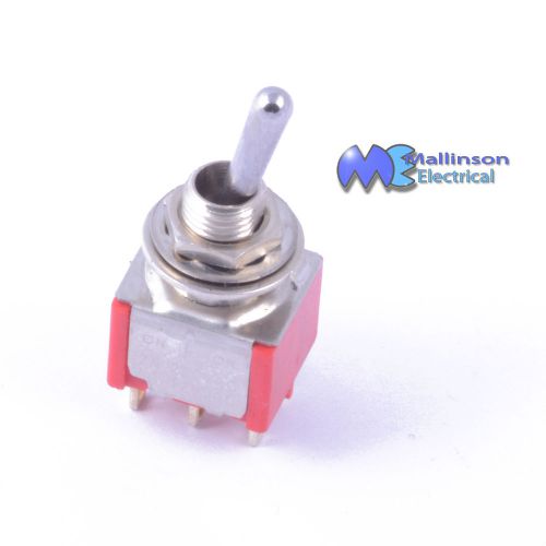 DPDT Mini Chrome Toggle switch 3A 250vac On-Off-On
