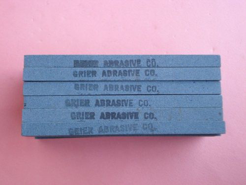 30 UNUSED GRIER ABRASIVE COMPANY SHARPENING STONES 3-7/8&#034; BY 1/4&#034; SQUARE